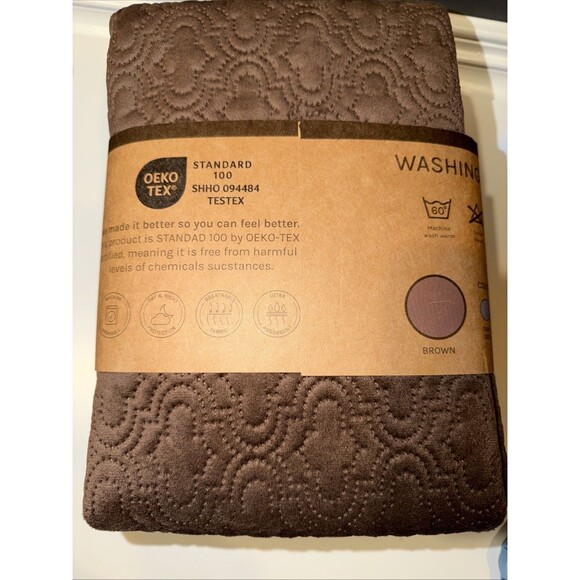 Loula Ultra Absorbent Sofa Protector 3 Seater Bottom Sofa Cover 30x70in Brown - Picture 4 of 5